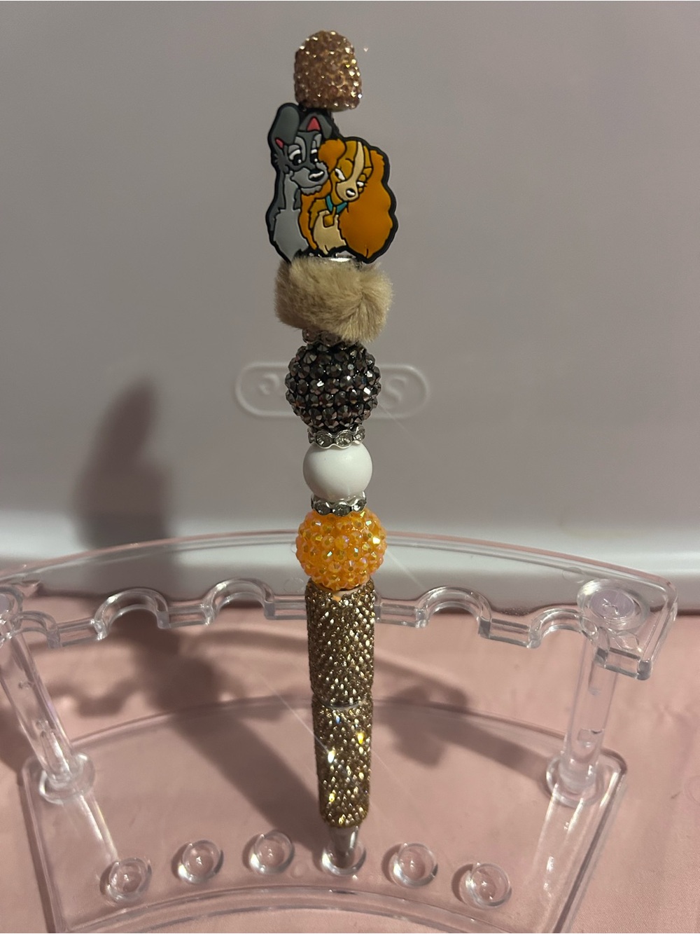 Lady and the tramp beaded pen